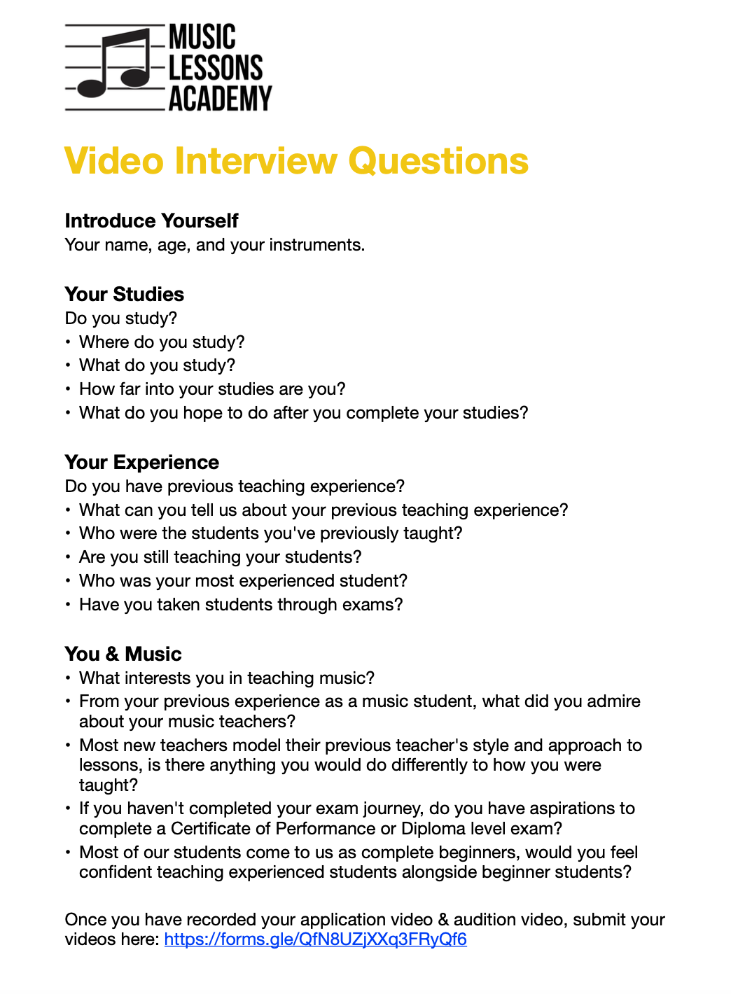 Job Interview Questions 1